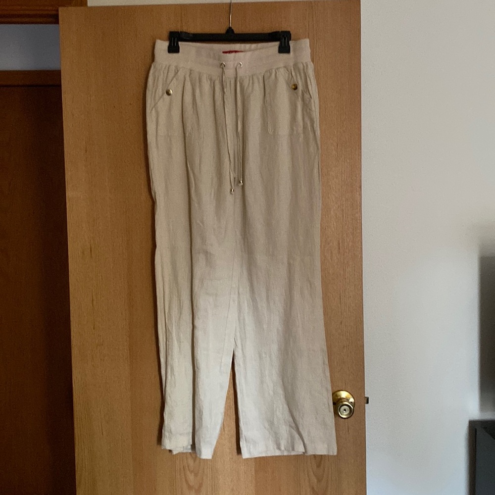 Guess Factory drawstring Linen Pants